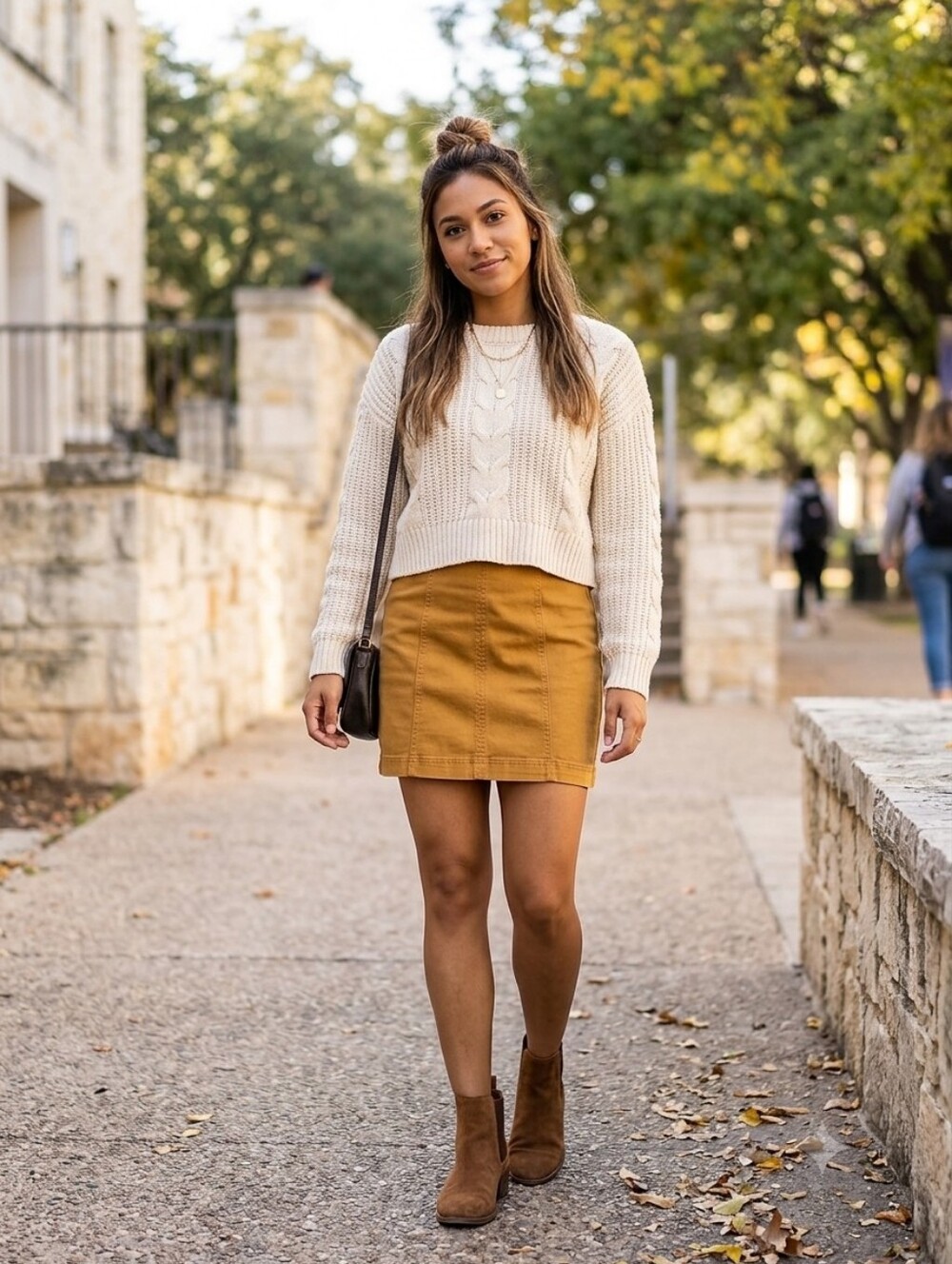 Mudd FLX Stretch Mustard Yellow Denim Mini Skirt Size 0